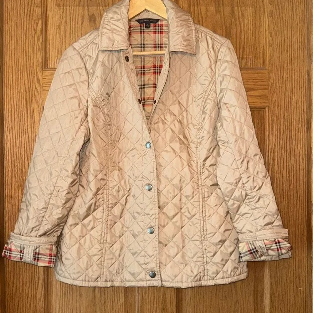 BROOKS BROTHERS 346 Quilted Barn Jacket British Plaid Lined